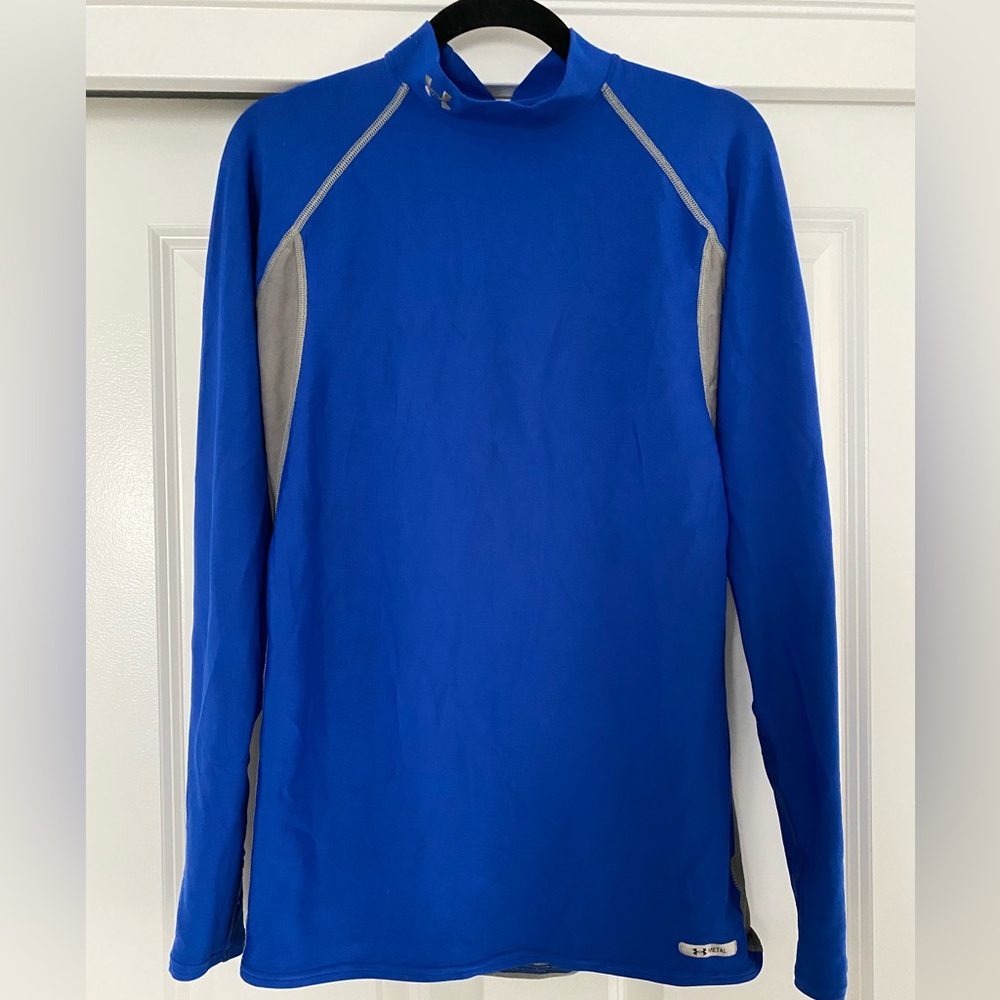 Under Armour | Metal | Long Sleeve | HeatGear | Blue & Grey |XXL